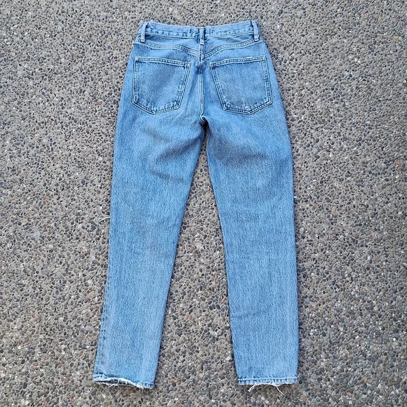 Agolde Fen High Rise distressed straight leg jeans size 25 - Picture 6 of 7